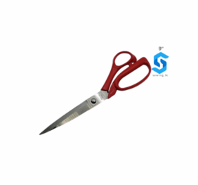 9″ | PLASTIC HANDLE TAILORING SCISSOR – RED