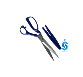 8″ | PLASTIC HANDLE SCISSOR – BLUE